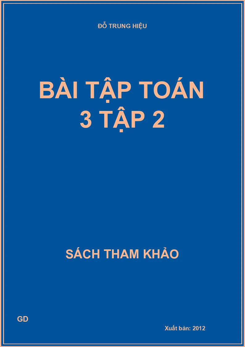 Bài tập Toán 3 tập 2