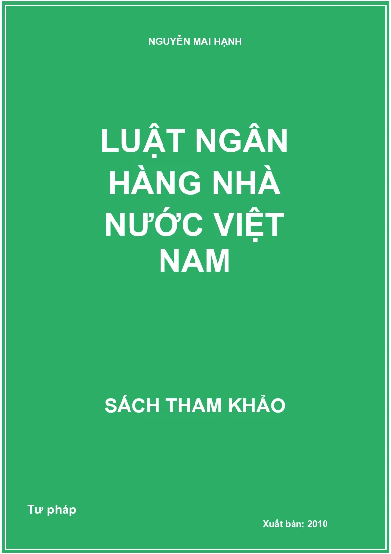 Luật Ngân Hàng Nhà Nước Việt Nam
