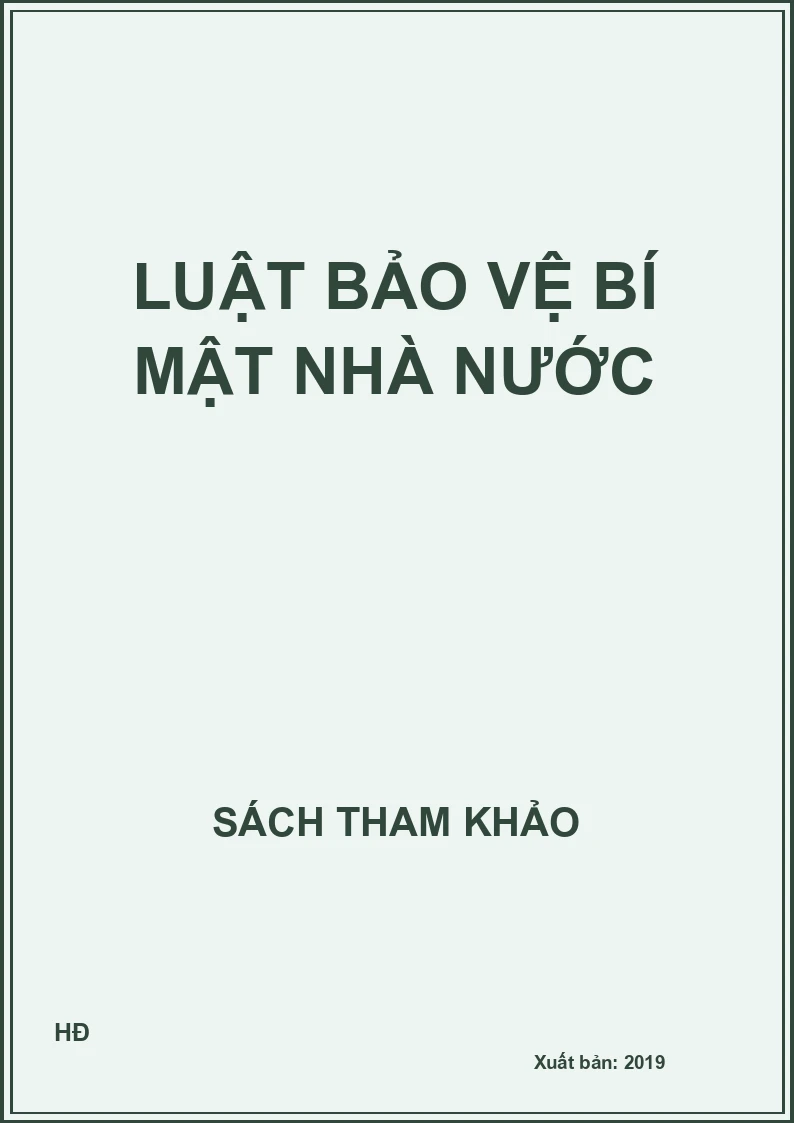 Luật bảo vệ bí mật Nhà nước