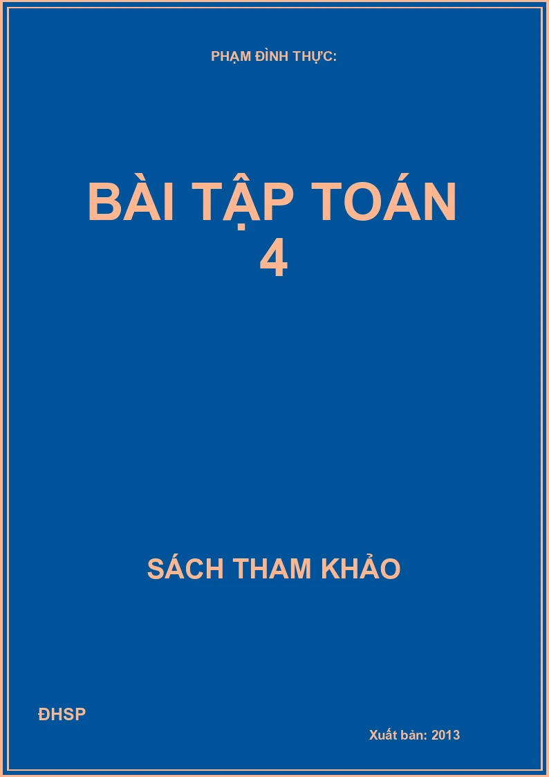 Bài Tập Toán 4