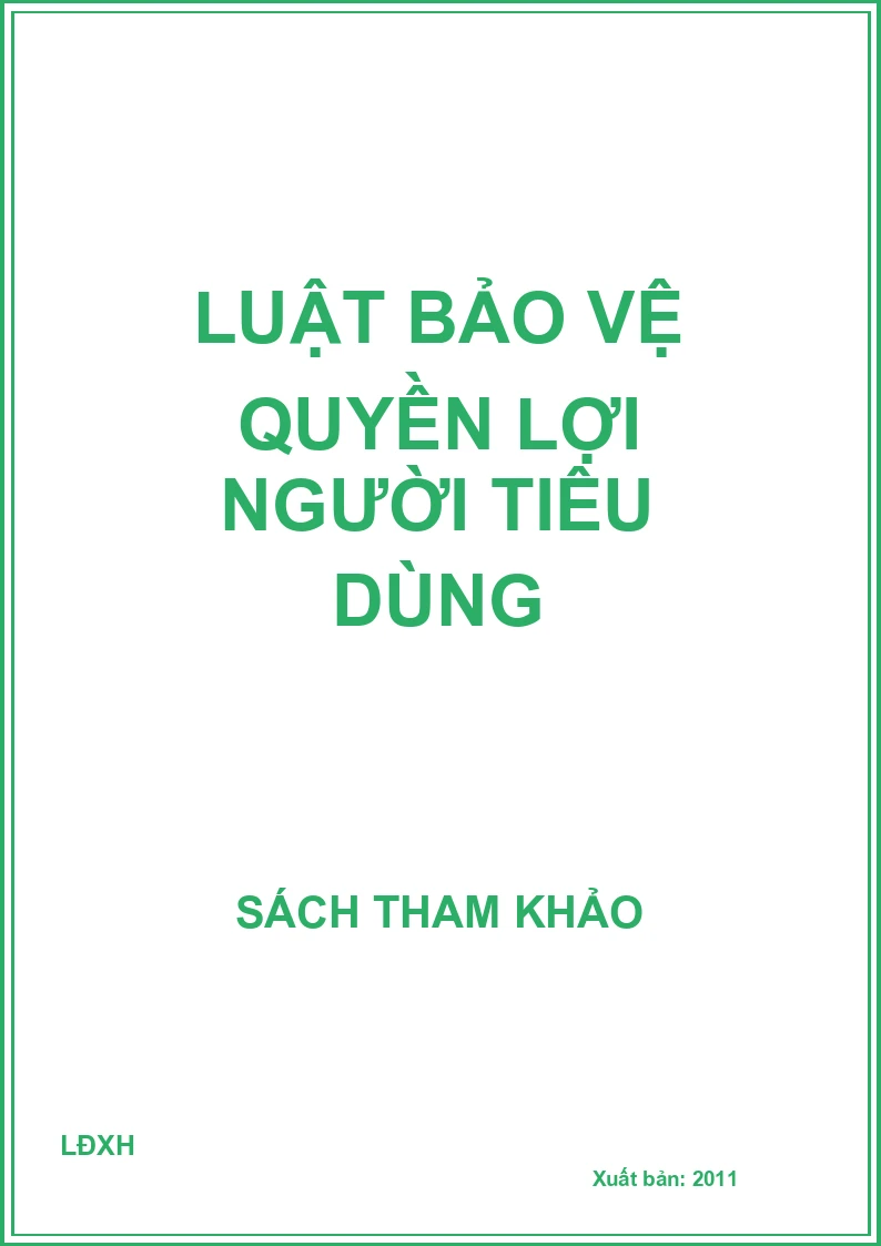 Luật bảo vệ quyền lợi người tiêu dùng