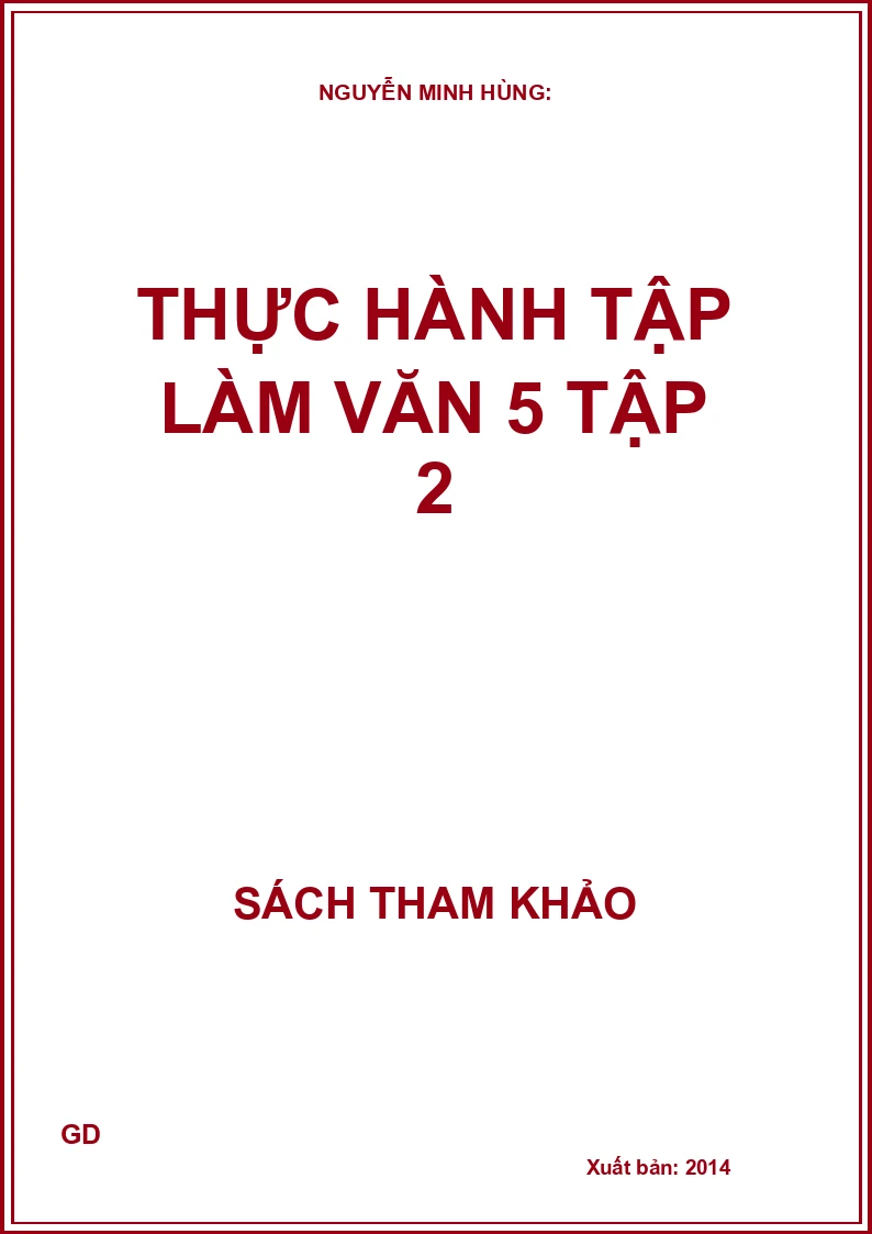 Thực Hành Tập Làm Văn 5 - Tập 2