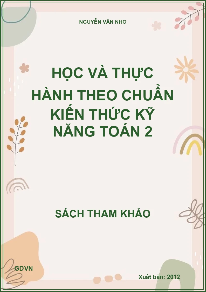 Học và Thực Hành Theo Chuẩn Kiến Thức Kĩ Năng Toán 2