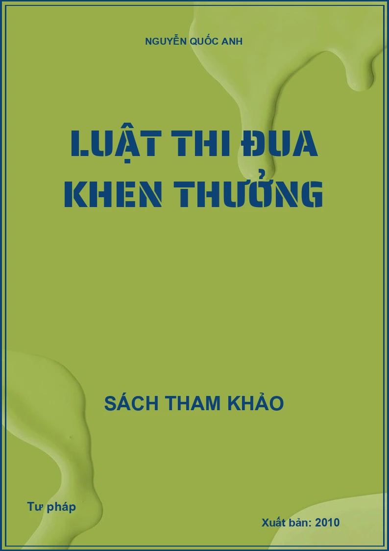 Luật Thi Đua, Khen Thưởng