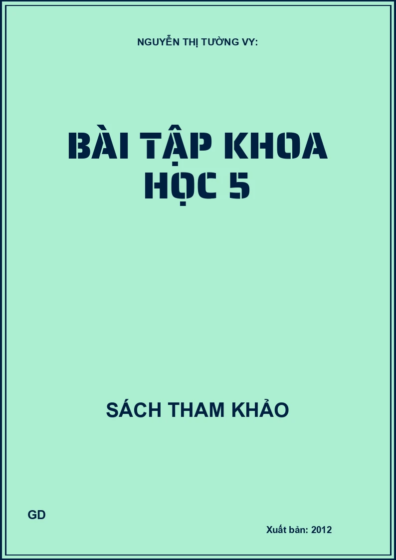 Bài Tập Khoa Học 5