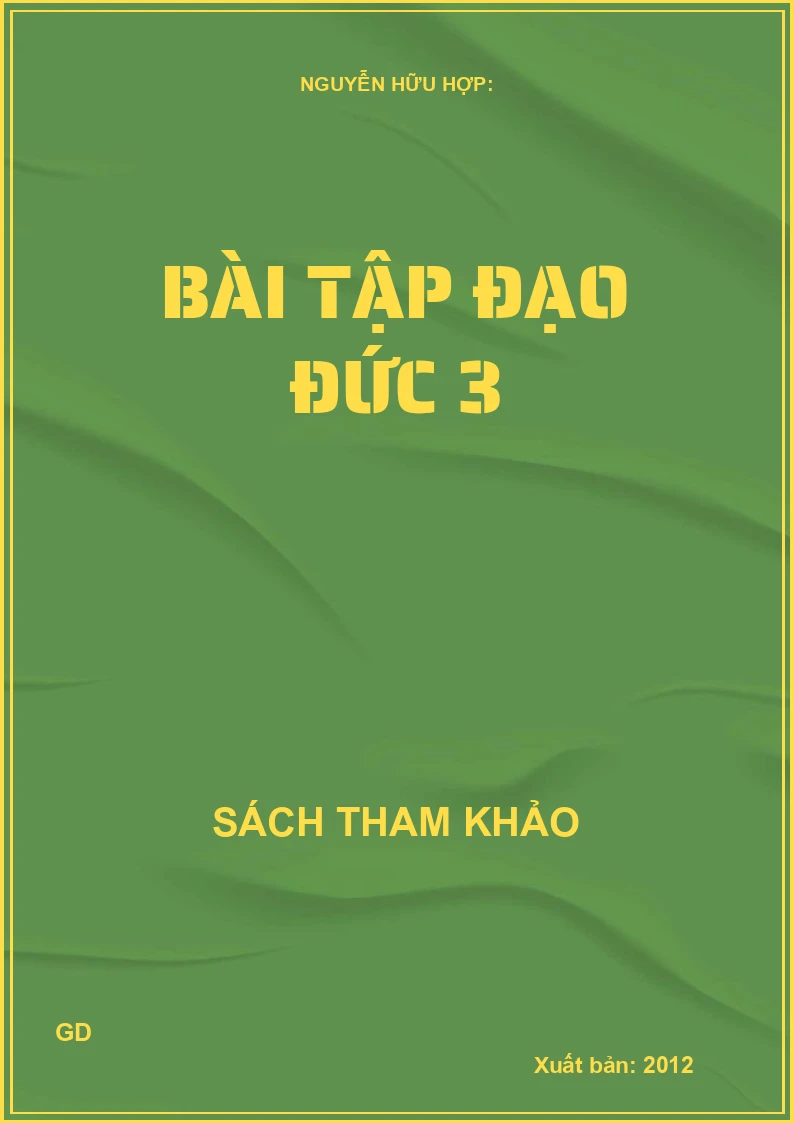 Bài Tập Đạo Đức 3