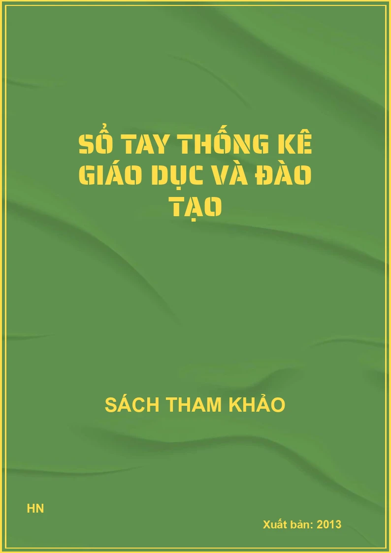 Sổ tay thống kê giáo dục và đào tạo