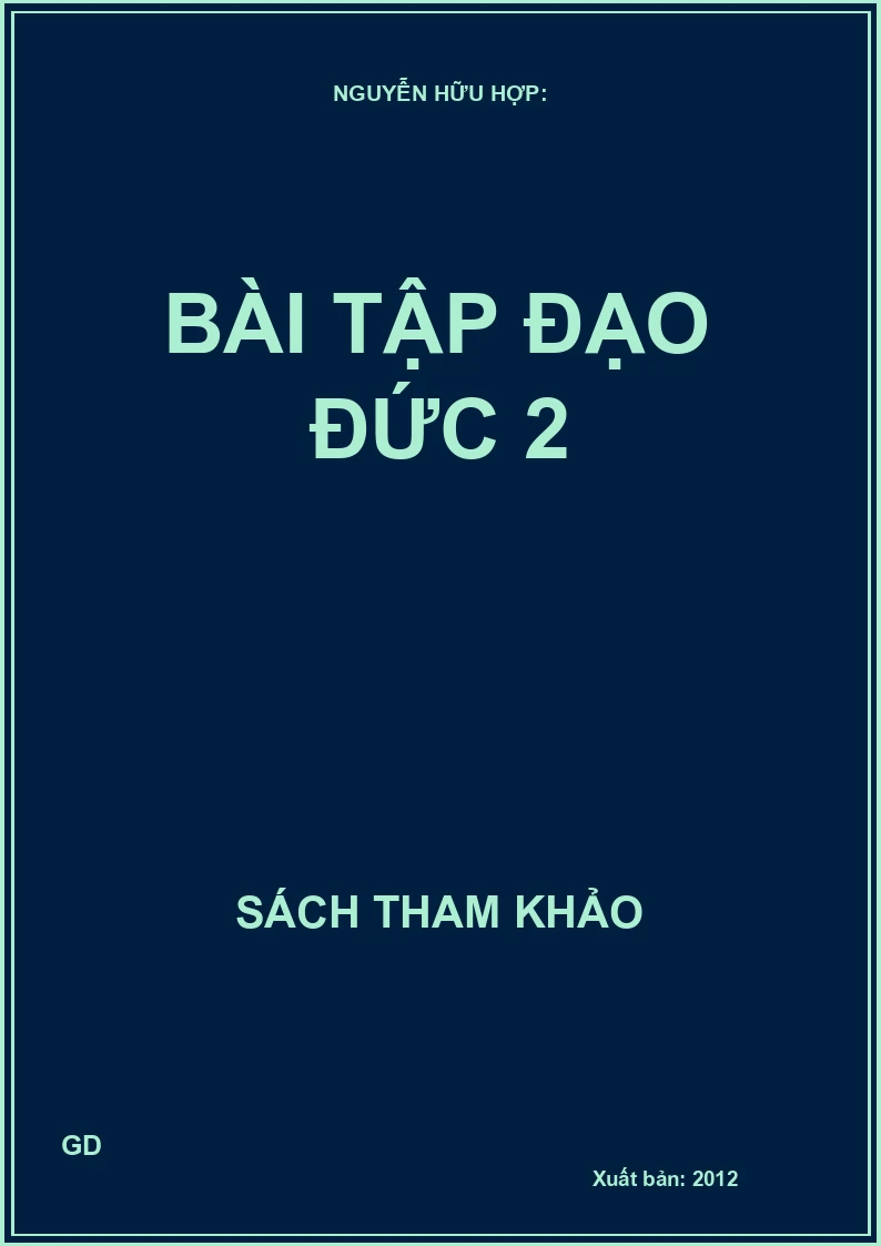 Bài Tập Đạo Đức 2