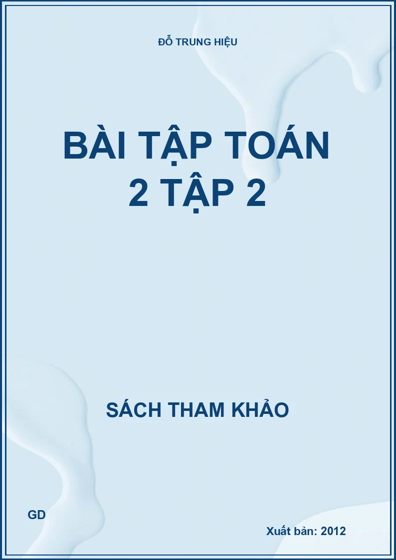 Bài Tập Toán 2 - Tập 2