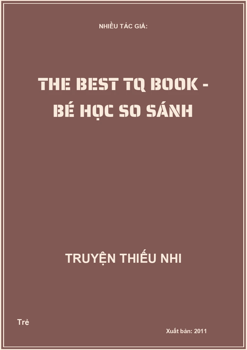 The Best IQ Book! - Bé Học So Sánh