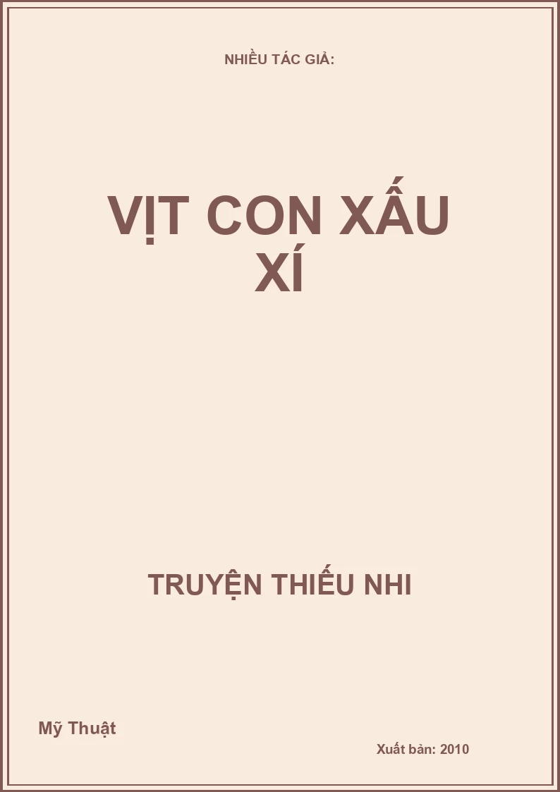 Vịt Con Xấu Xí