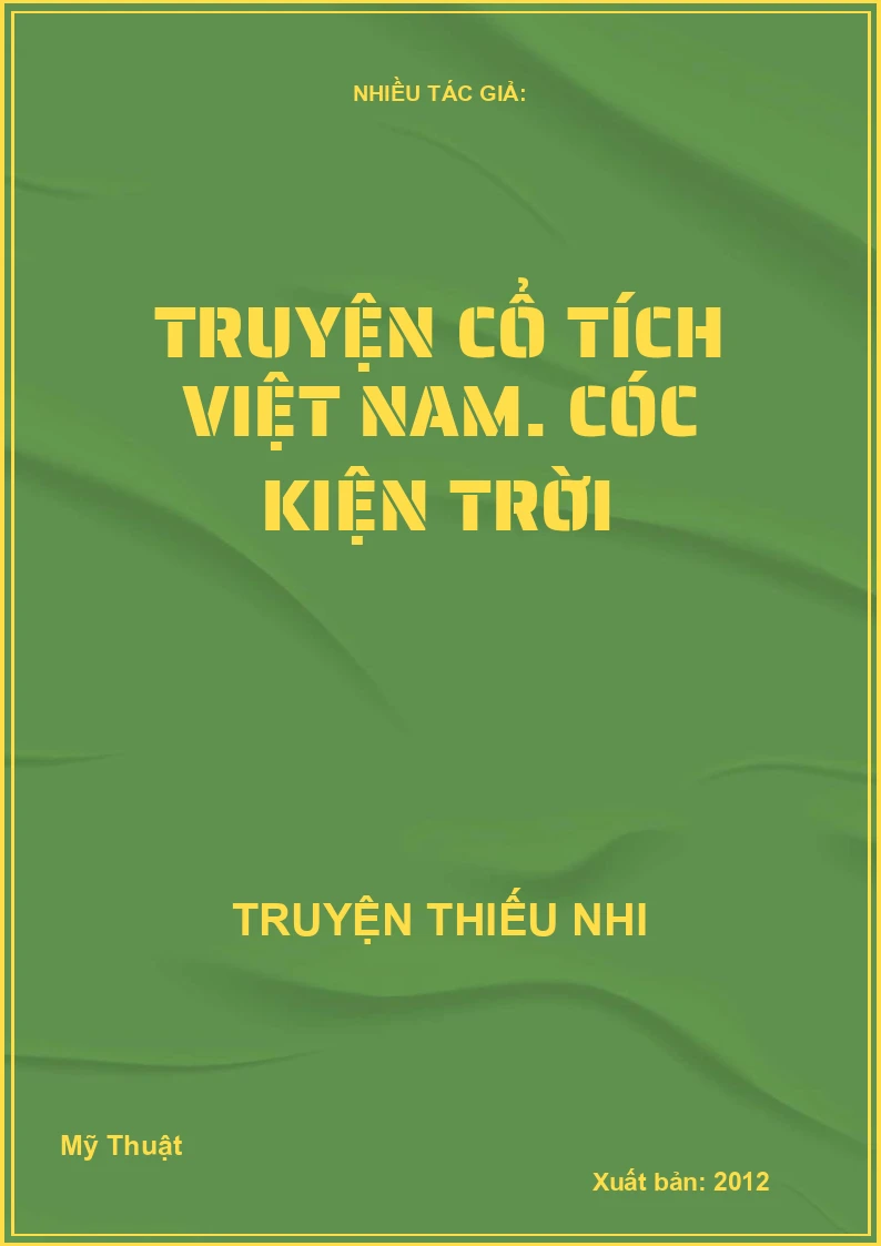 Truyện Cổ Tích Việt Nam - Cóc Kiện Trời