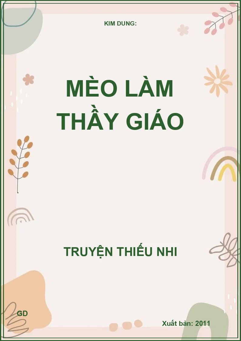 Mèo Làm Thầy Giáo