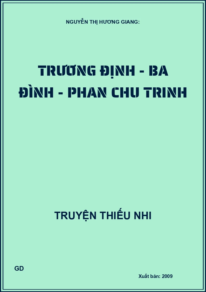 Trương Định - Ba Đình - Phan Chu Trinh