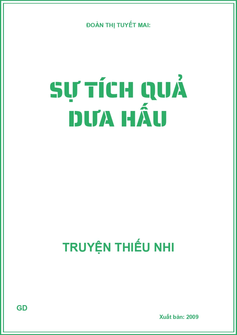 Sự tích quả dưa hấu