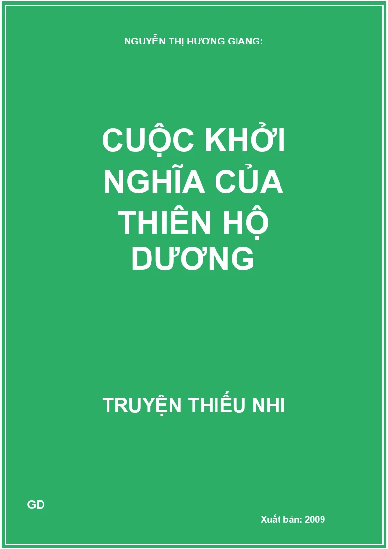 Cuộc khởi nghĩa của Thiên Hộ Dương