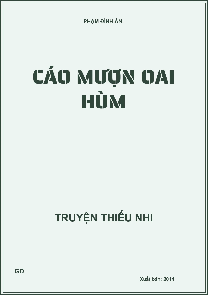 Cáo Mượn Oai Hùm