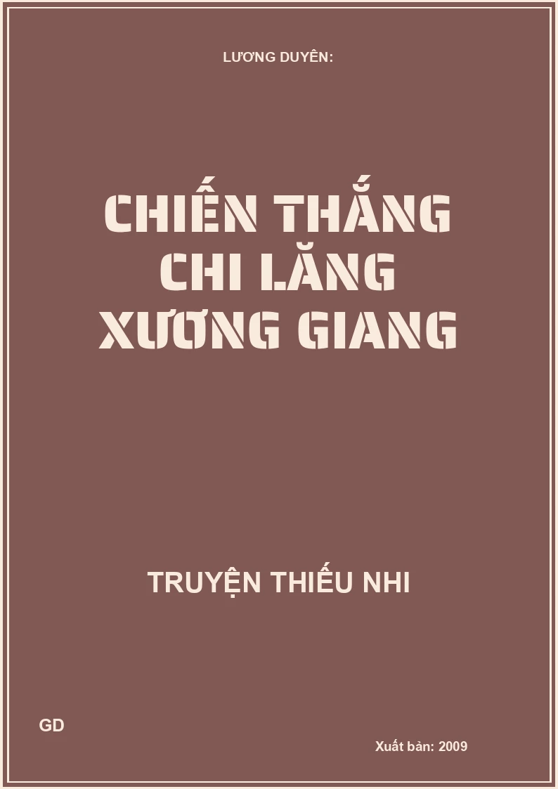 Chiến Thắng Chi Lăng Xương Giang