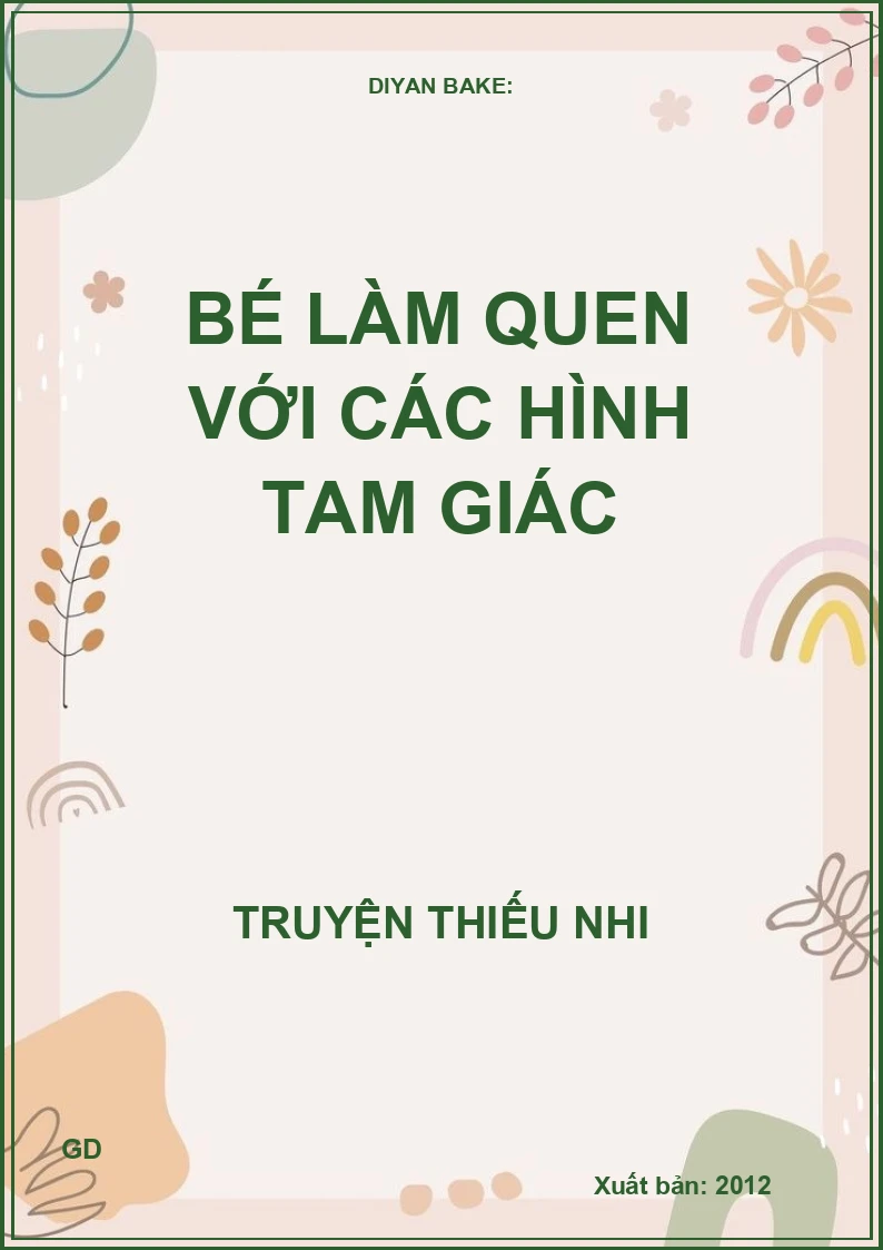Bé Làm Quen Với Các Hình Tam Giác