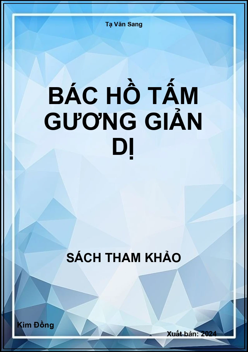 Bác Hồ tấm gương giản dị