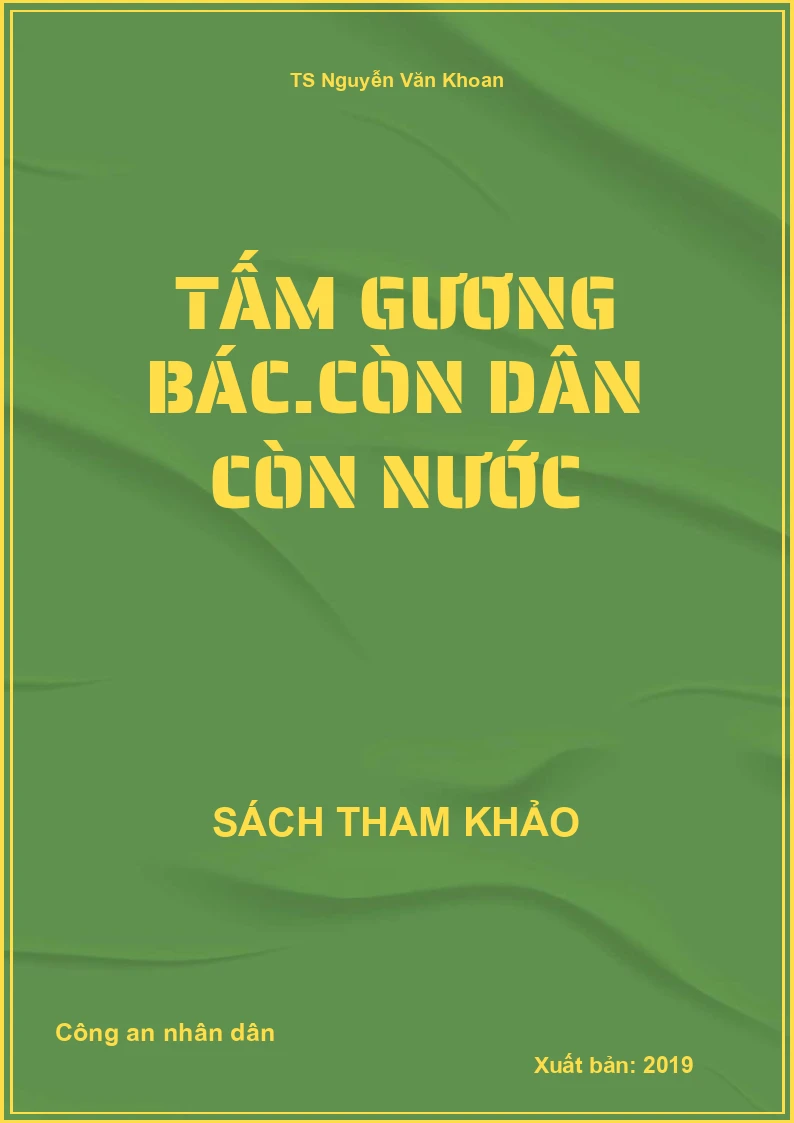 Tấm gương Bác.Còn dân còn nước