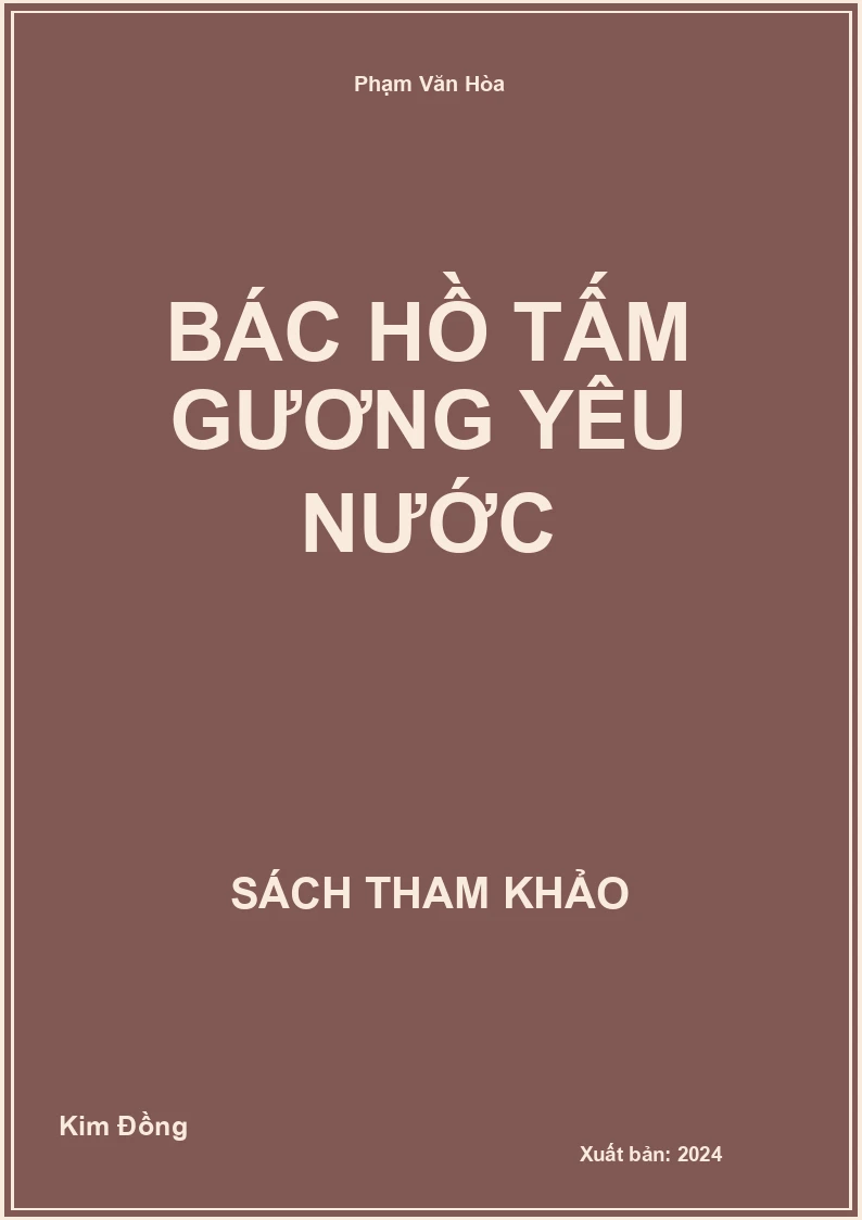 Bác Hồ tấm gương yêu nước
