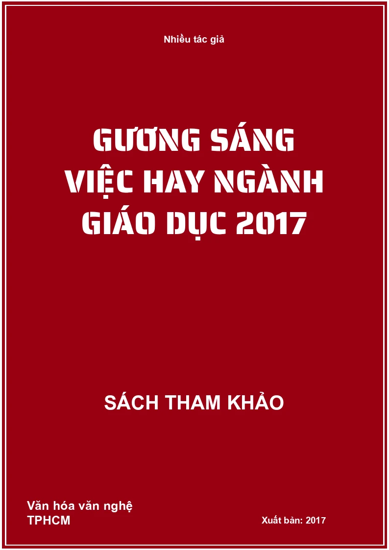 Gương sáng việc hay ngành giáo dục 2017