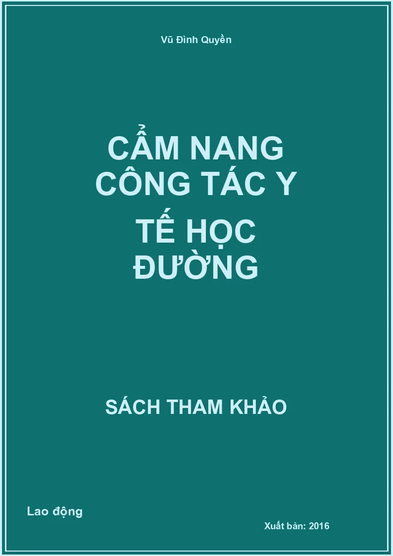 Cẩm nang công tác y tế học đường