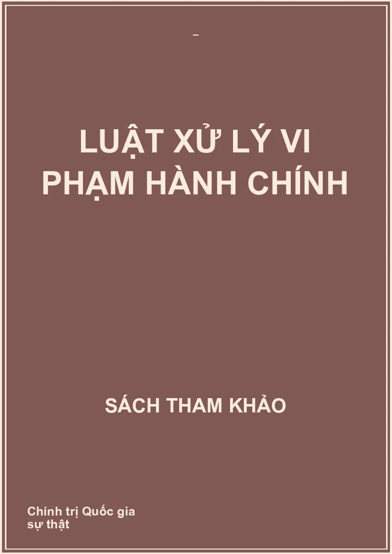 Luật xử lý vi phạm hành chính