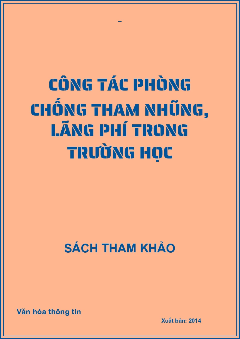 Công tác phòng chống tham nhũng, lãng phí trong trường học