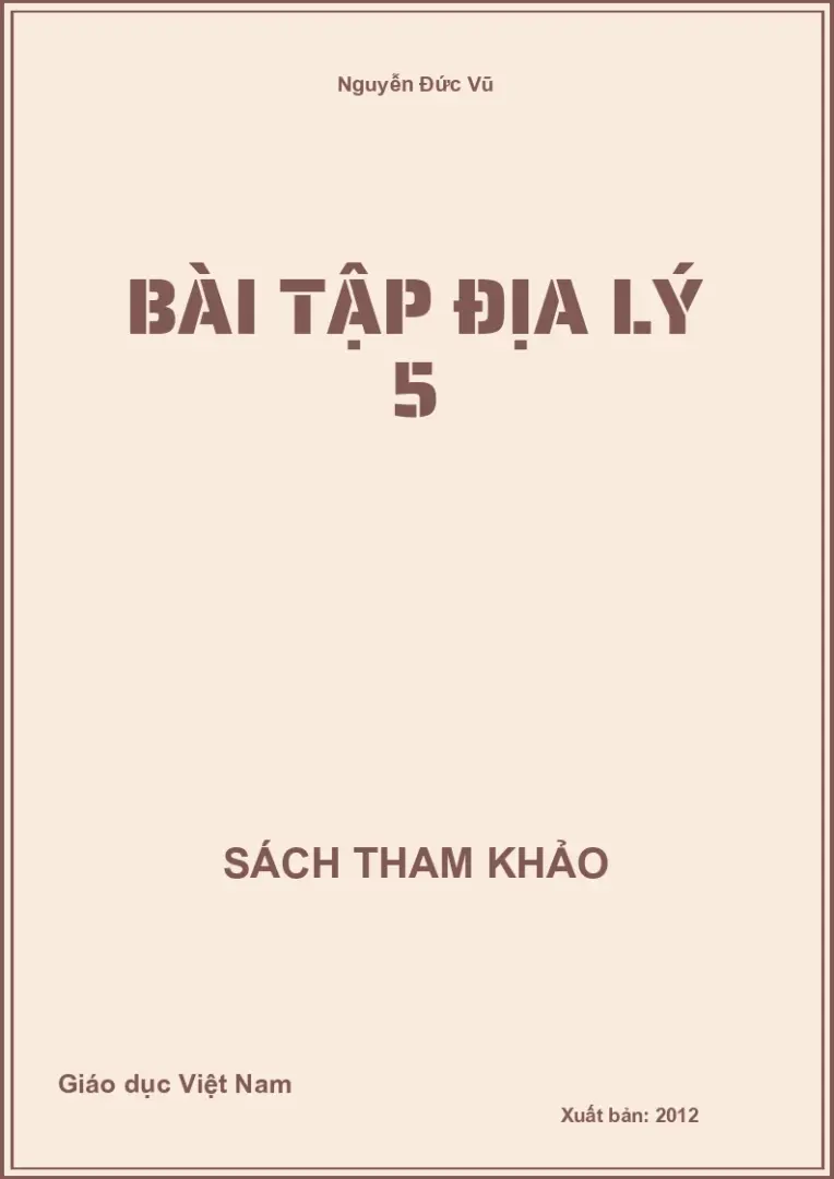 Bài tập địa lý 5