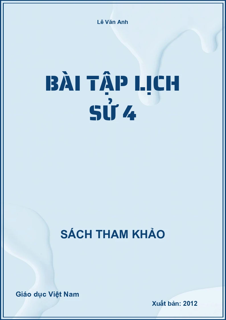 Bài tập lịch sử 4