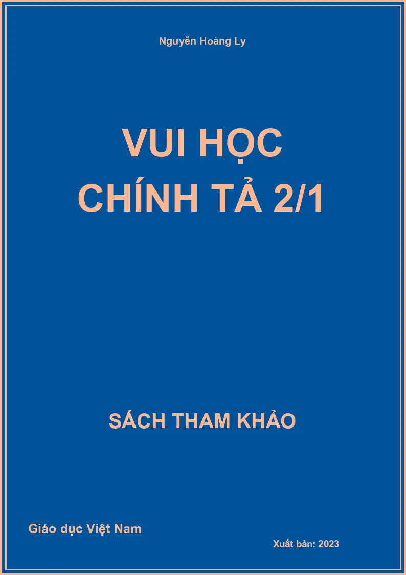 Vui học chính tả 2/1