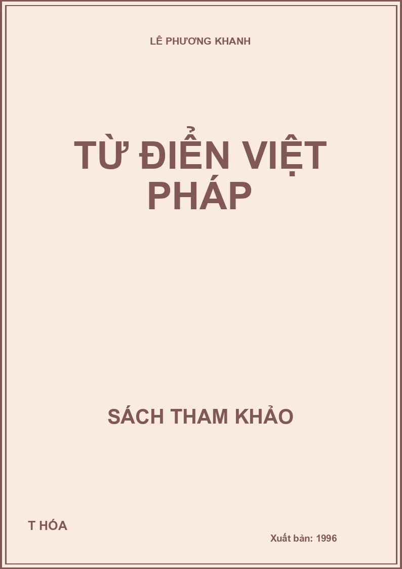 Từ điển Việt Pháp