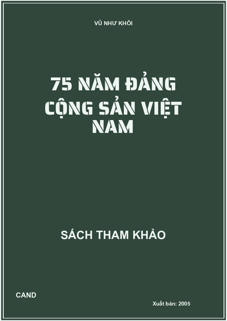 75 Năm Đảng cộng sản Việt Nam