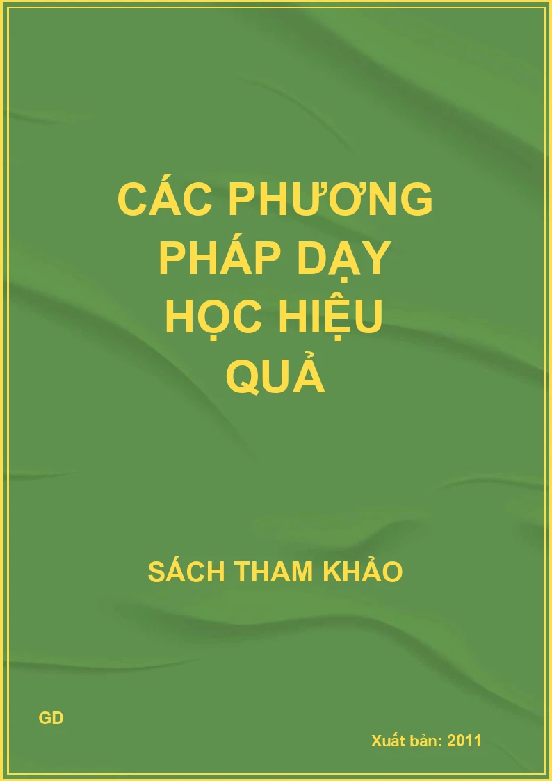 Các phương pháp dạy học hiệu quả