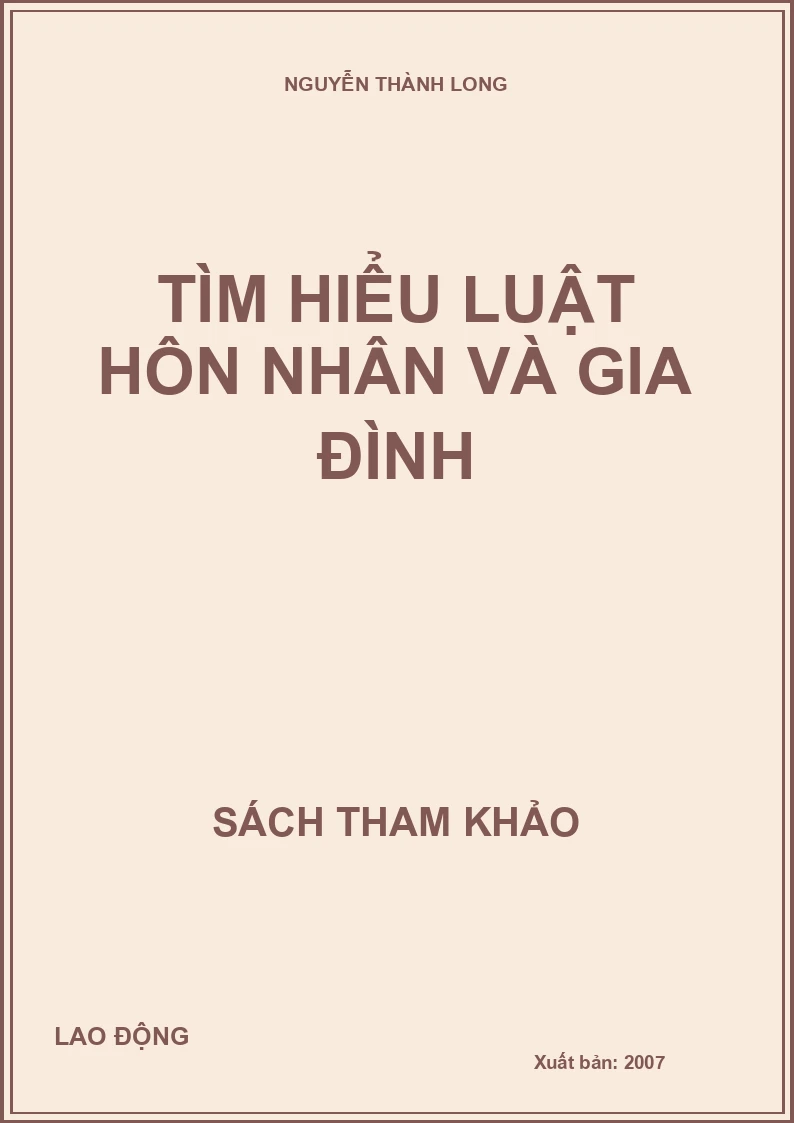 Tìm hiểu luật hôn nhân và gia đình