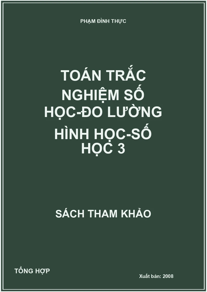Toán trắc nghiệm số học-đo lường hình học-số học 3
