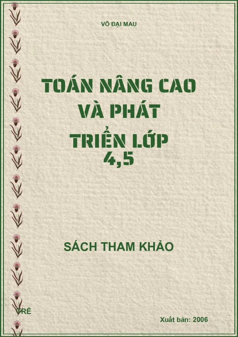 Toán nâng cao và phát triển lớp 4,5
