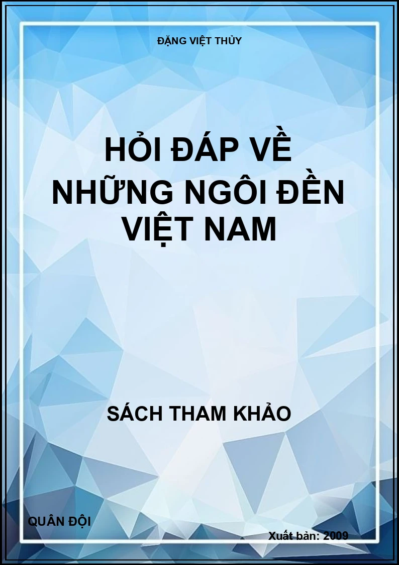 Hỏi đáp về những ngôi đền Việt Nam