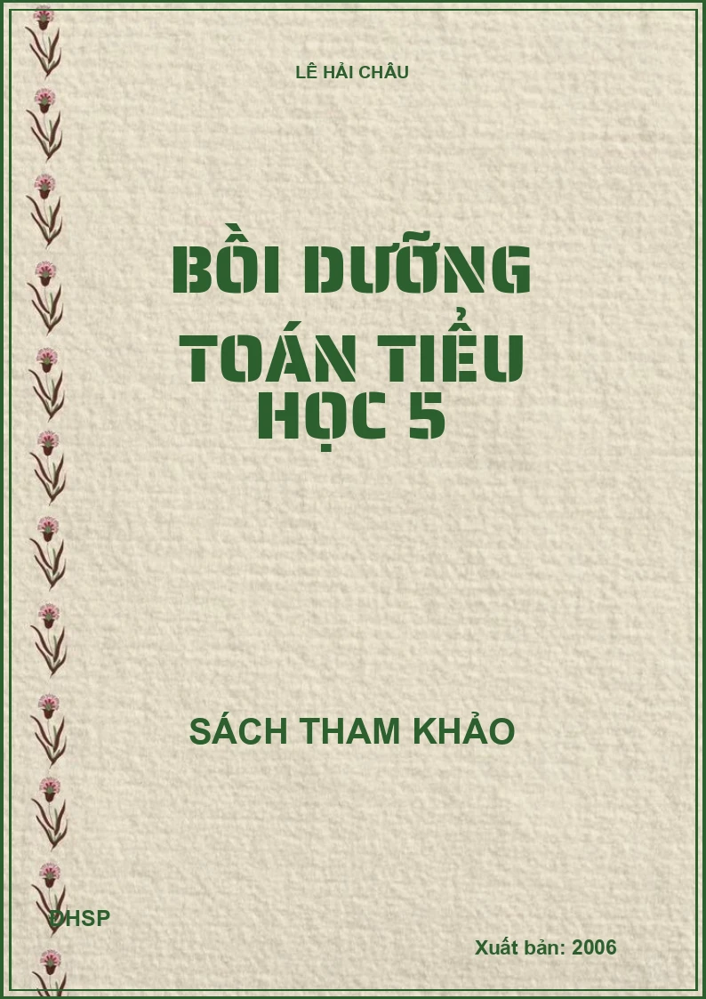 Bồi dưỡng Toán tiểu học 5