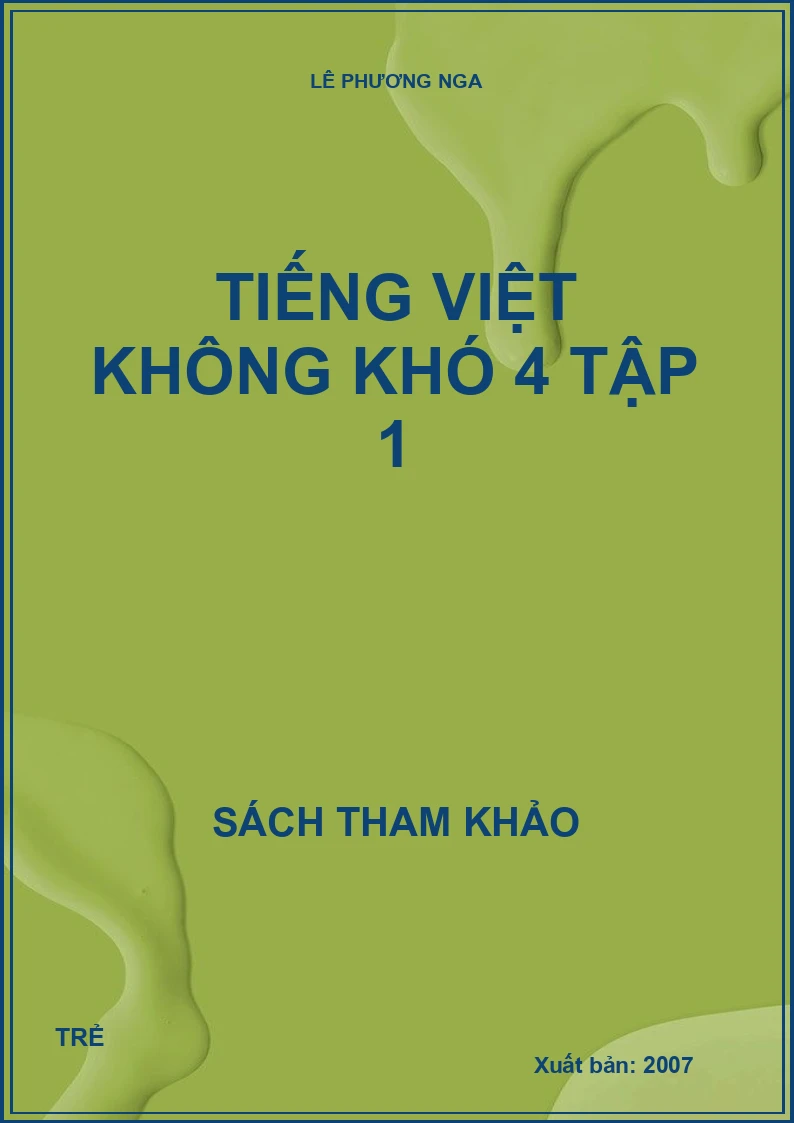 Tiếng việt không khó 4 tập 1