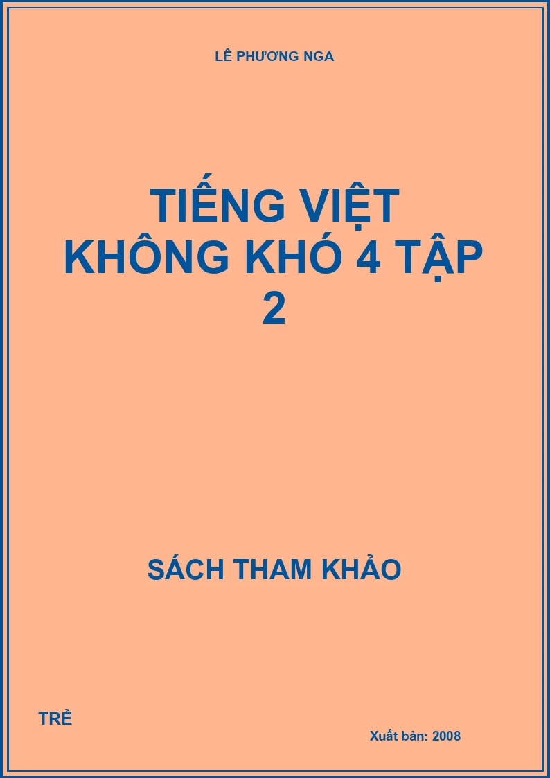 Tiếng việt không khó 4 tập 2