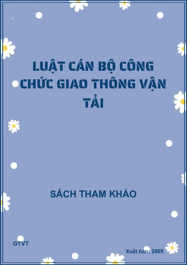 Luật cán bộ công chức giao thông vận tải