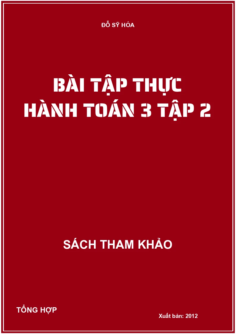 Bài tập thực hành toán 3 tập 2
