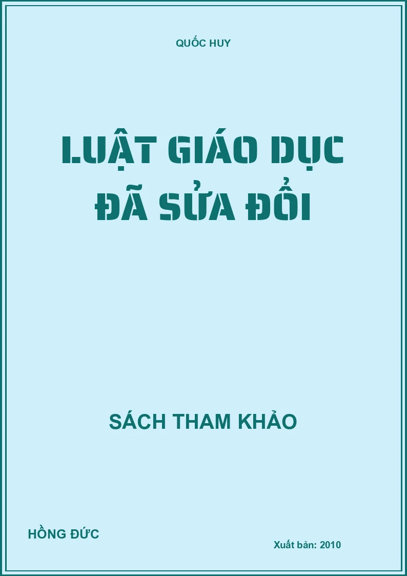 Luật giáo dục đã sửa đổi