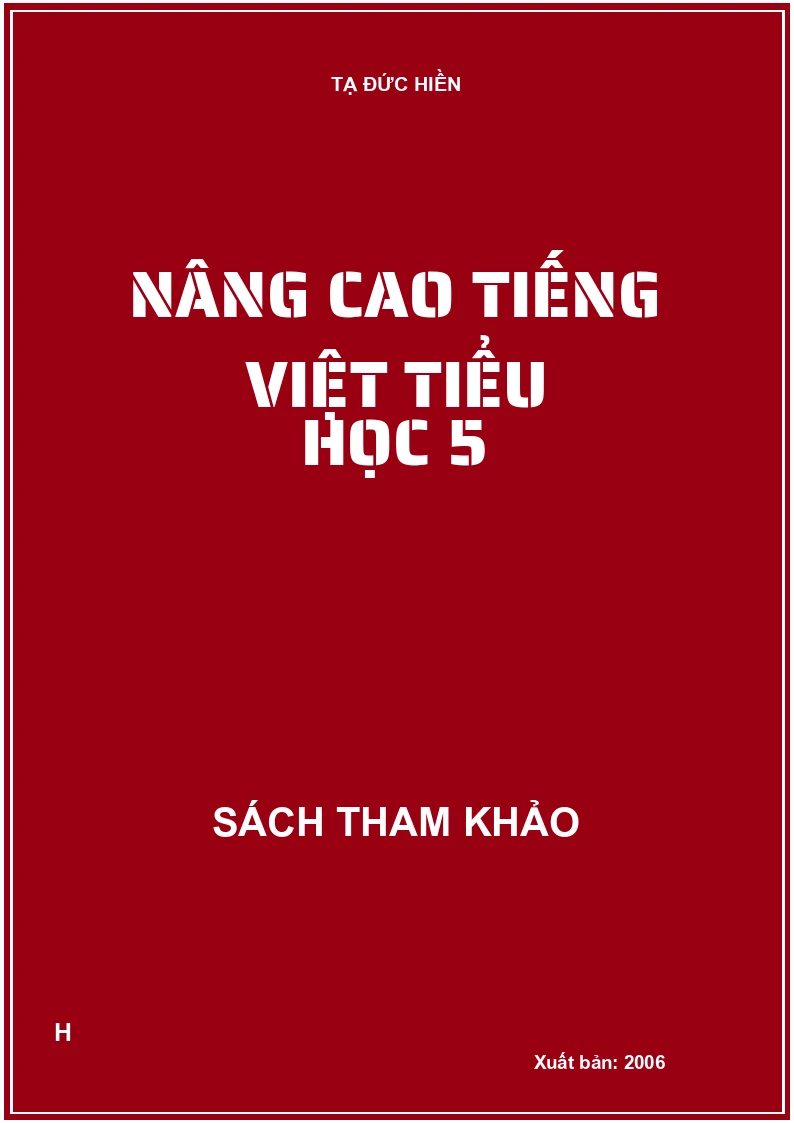 Nâng cao Tiếng Việt tiểu học 5
