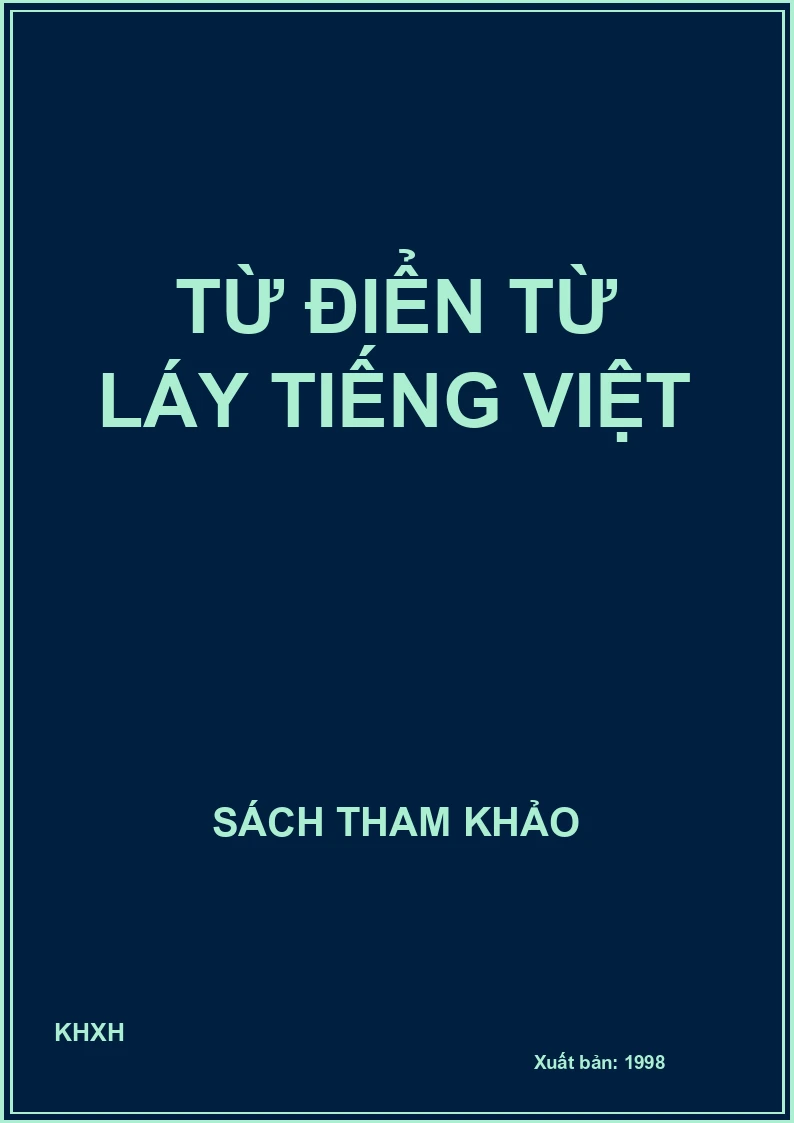 Từ điển từ láy Tiếng Việt