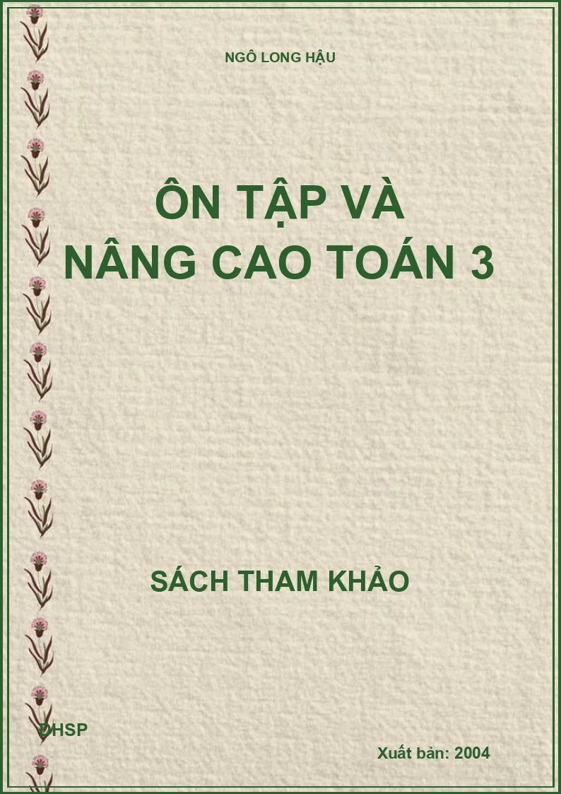 Ôn tập và nâng cao toán 3