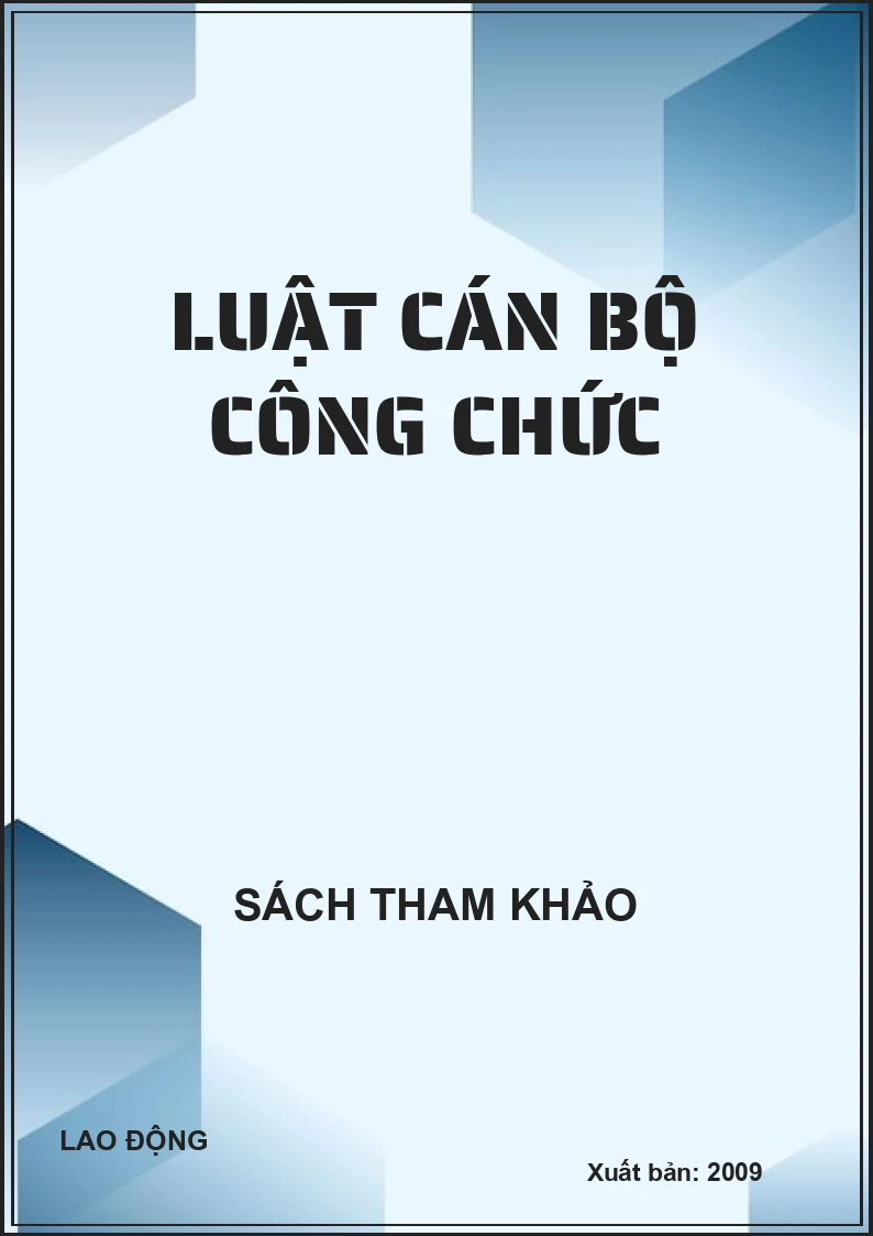 Luật cán bộ công chức